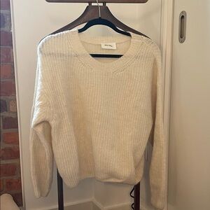 American Vintage Cream Crew Neck Sweater